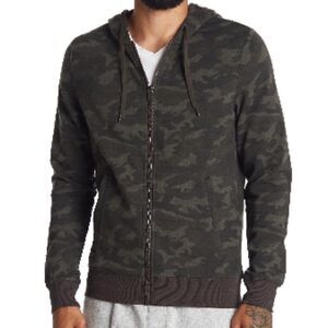 NWT Brushed Knit Fleece Lined Zip Hoodie